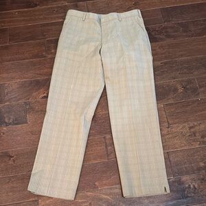 Nike Golf Men's Tan Plaid Pants 34x32
